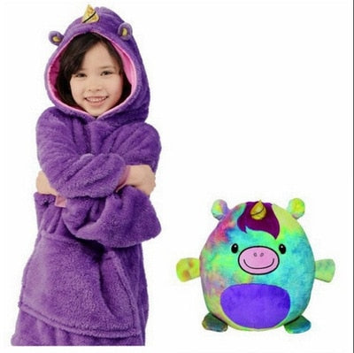 Plushjama™ - Kids Snuggle Blanket Hoodie