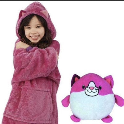 Plushjama™ - Kids Snuggle Blanket Hoodie