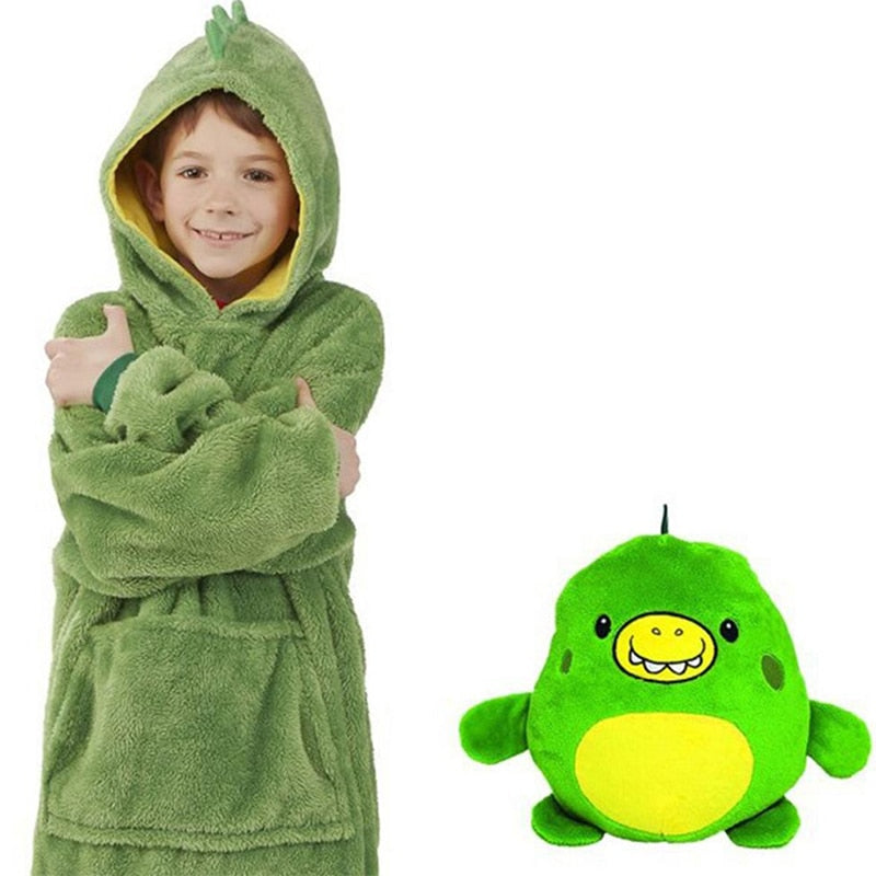 Plushjama™ - Kids Snuggle Blanket Hoodie