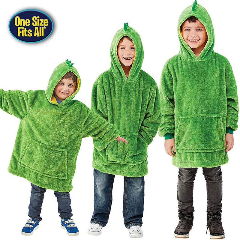 Plushjama™ - Kids Snuggle Blanket Hoodie