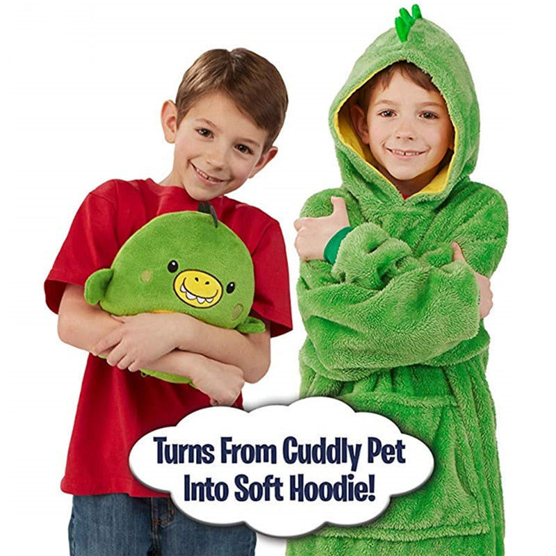 Plushjama™ - Kids Snuggle Blanket Hoodie