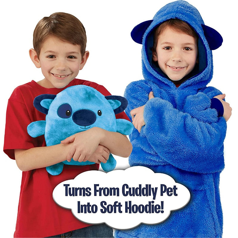 Plushjama™ - Kids Snuggle Blanket Hoodie